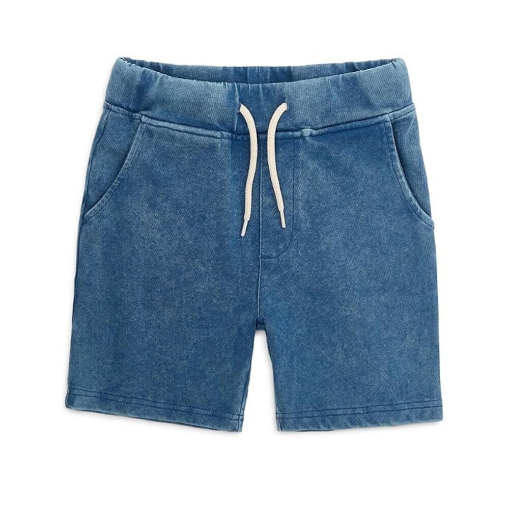 Appaman Preston Sweat Shorts Boy 6 Sunwashed Blue Drawstring Waist Beach RED1367